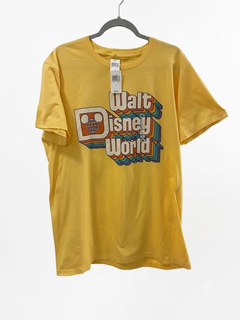 Disney Retro Walt Disney World Yellow Graphic Tee Size XL NWT’S